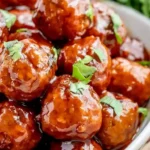 Honey BBQ Crockpot Meatballs 4 Honey BBQ Crockpot Meatballs