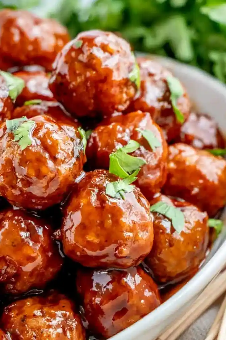 Honey BBQ Crockpot Meatballs 3 Recipe image