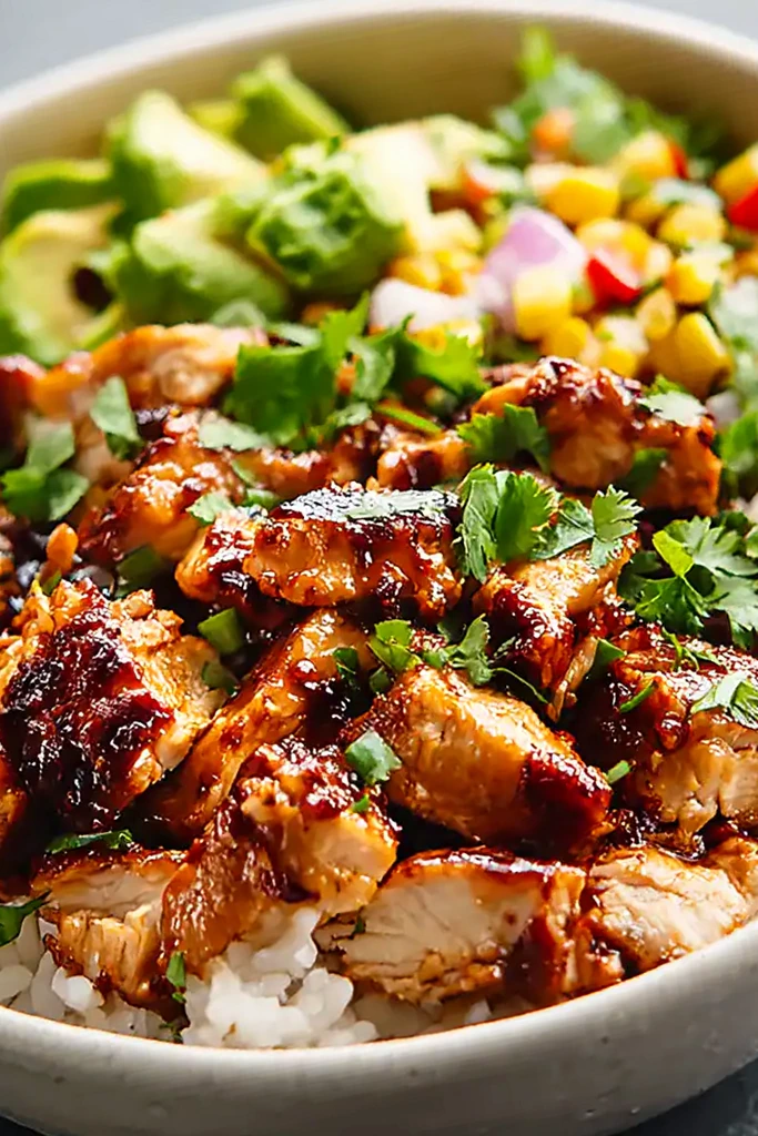 Honey Chipotle Chicken Rice Bowls 3 Recipe image