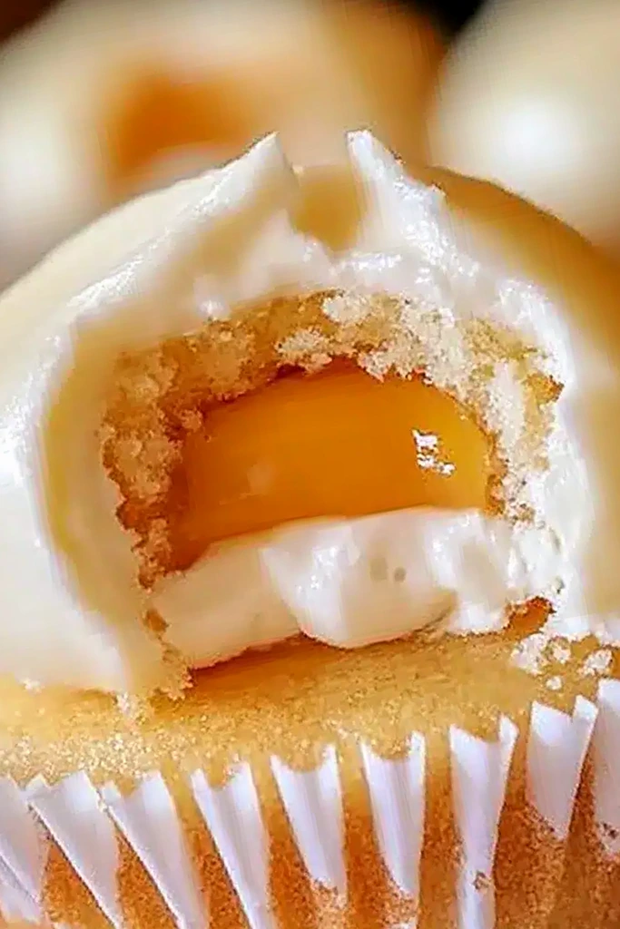 Honey Peach Cream Cheese Cupcakes 3 Recipe image