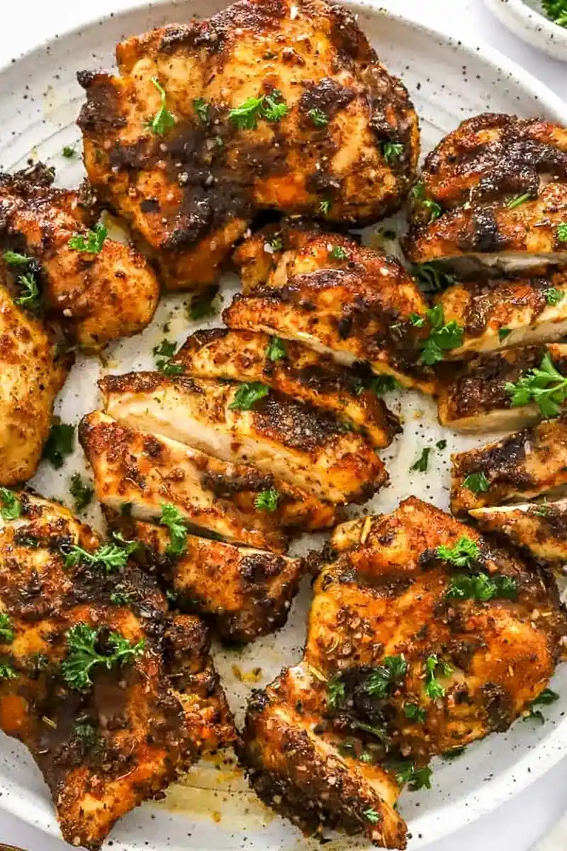 Juicy Crispy Air Fryer Boneless Chicken Thighs 3 Recipe image