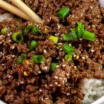 Korean Beef Bowls with Savory Glaze 4 Korean Beef Bowls with Savory Glaze