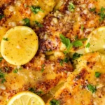 Parmesan Crusted Lemon Chicken with Garlic Butter Sauce 4 Parmesan Crusted Lemon Chicken with Garlic Butter Sauce