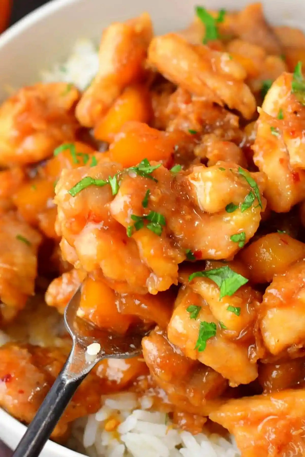 Mango Chicken and Coconut Rice 3 Recipe image