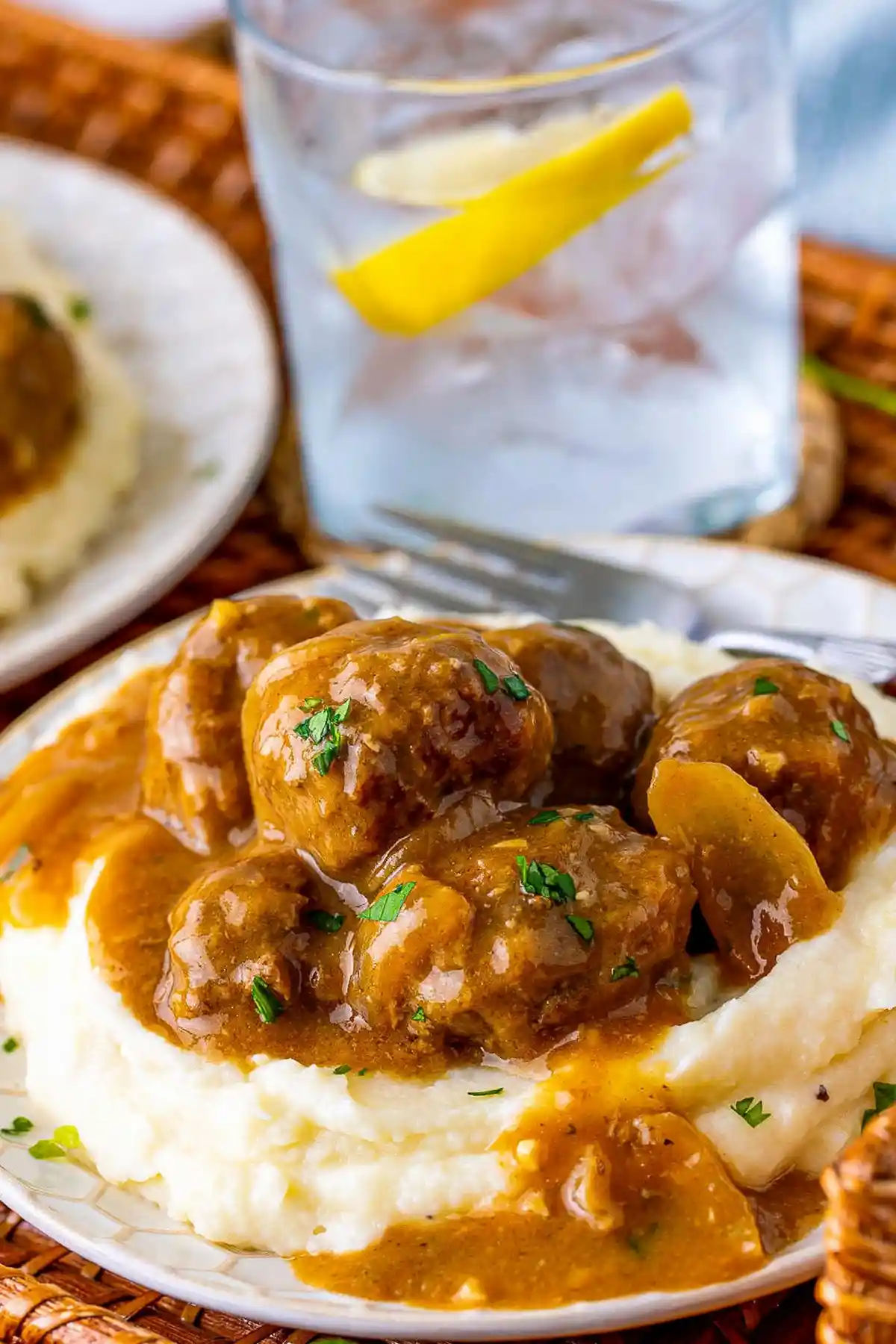 Savory Meatballs with Rich Onion Gravy 3 Recipe image
