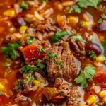 Hearty Mexican Beef and Rice Soup 4 Hearty Mexican Beef and Rice Soup