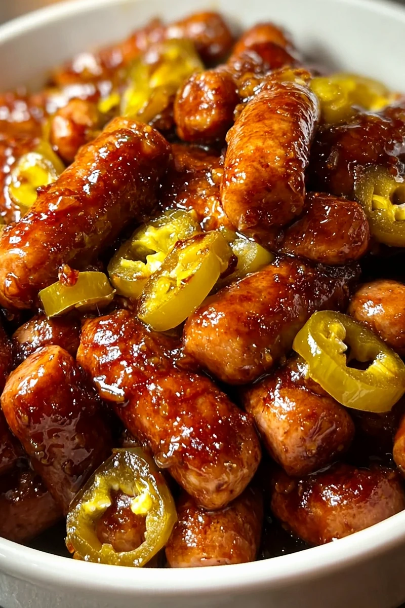 Savory Tangy Mississippi Chicken Cocktail Sausages 3 Recipe image