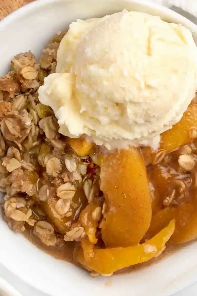 Classic Homemade Peach Crisp