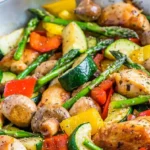 Healthy One Pan Italian Chicken and Vegetable Skillet 4 Healthy One Pan Italian Chicken and Vegetable Skillet