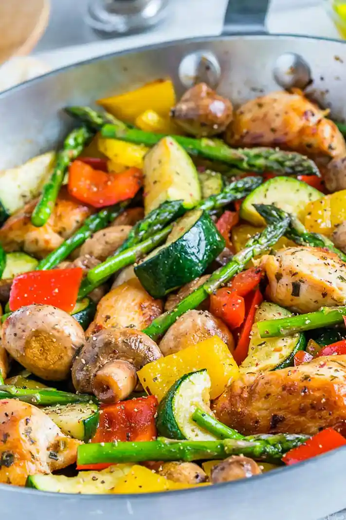 Healthy One Pan Italian Chicken and Vegetable Skillet 3 Recipe image