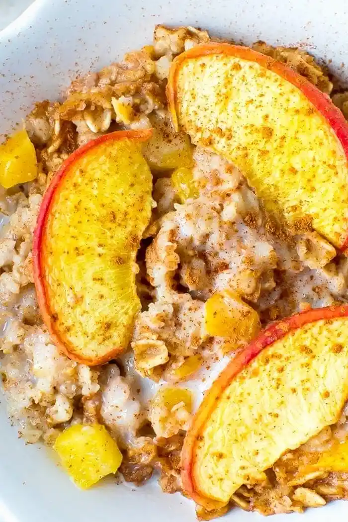 Summer Peach Baked Oatmeal 3 Recipe image