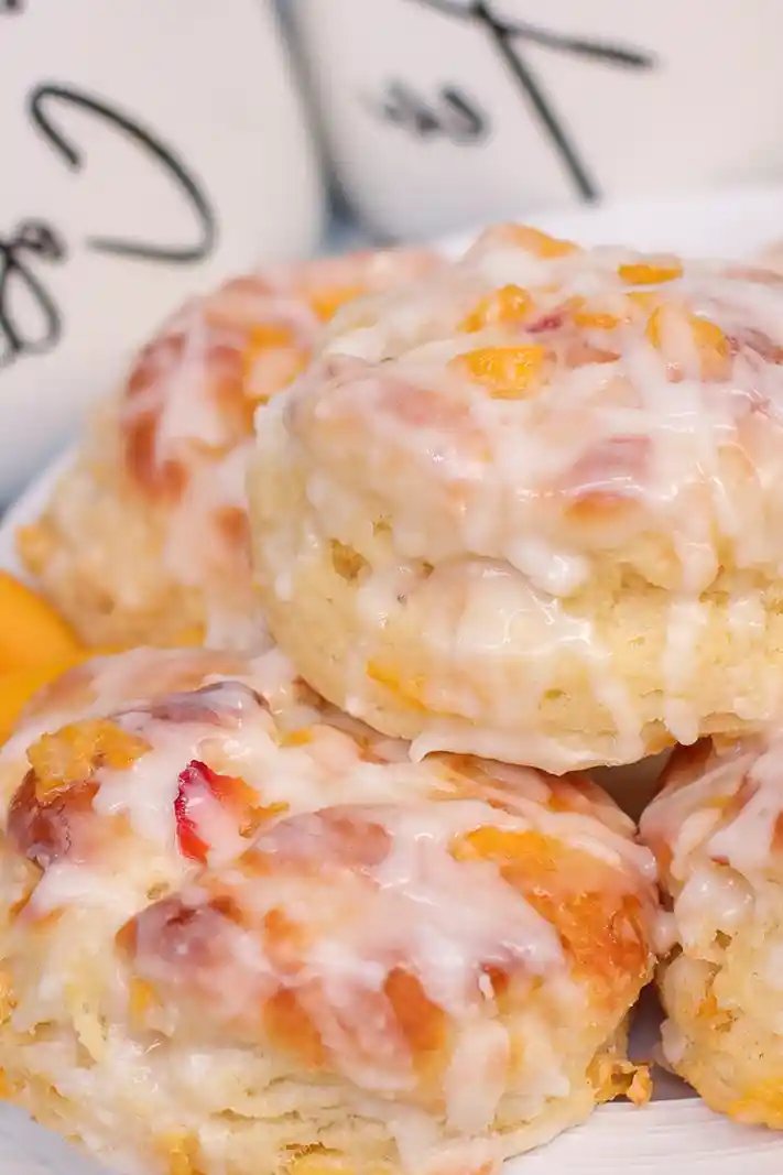Peach Buttermilk Biscuits 3 Recipe image