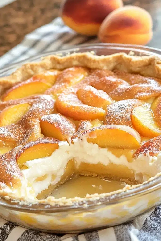 Creamy Peach Dessert Pie 3 Recipe image