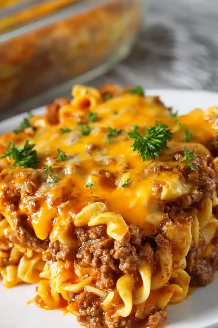 Budget-Friendly Ground Beef and Noodle Casserole 3 Recipe image