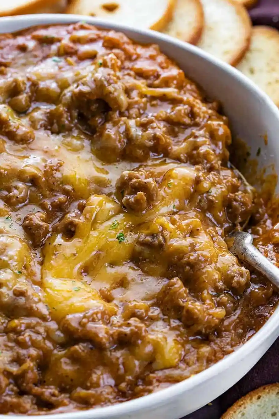 Cheesy Ground Beef Sloppy Joe Dip 3 Recipe image