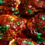 Slow Cooker BBQ Chicken Thighs 4 Slow Cooker BBQ Chicken Thighs