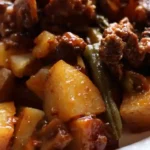 Savory Slow Cooker Salisbury Steak Casserole 4 Savory Slow Cooker Salisbury Steak Casserole