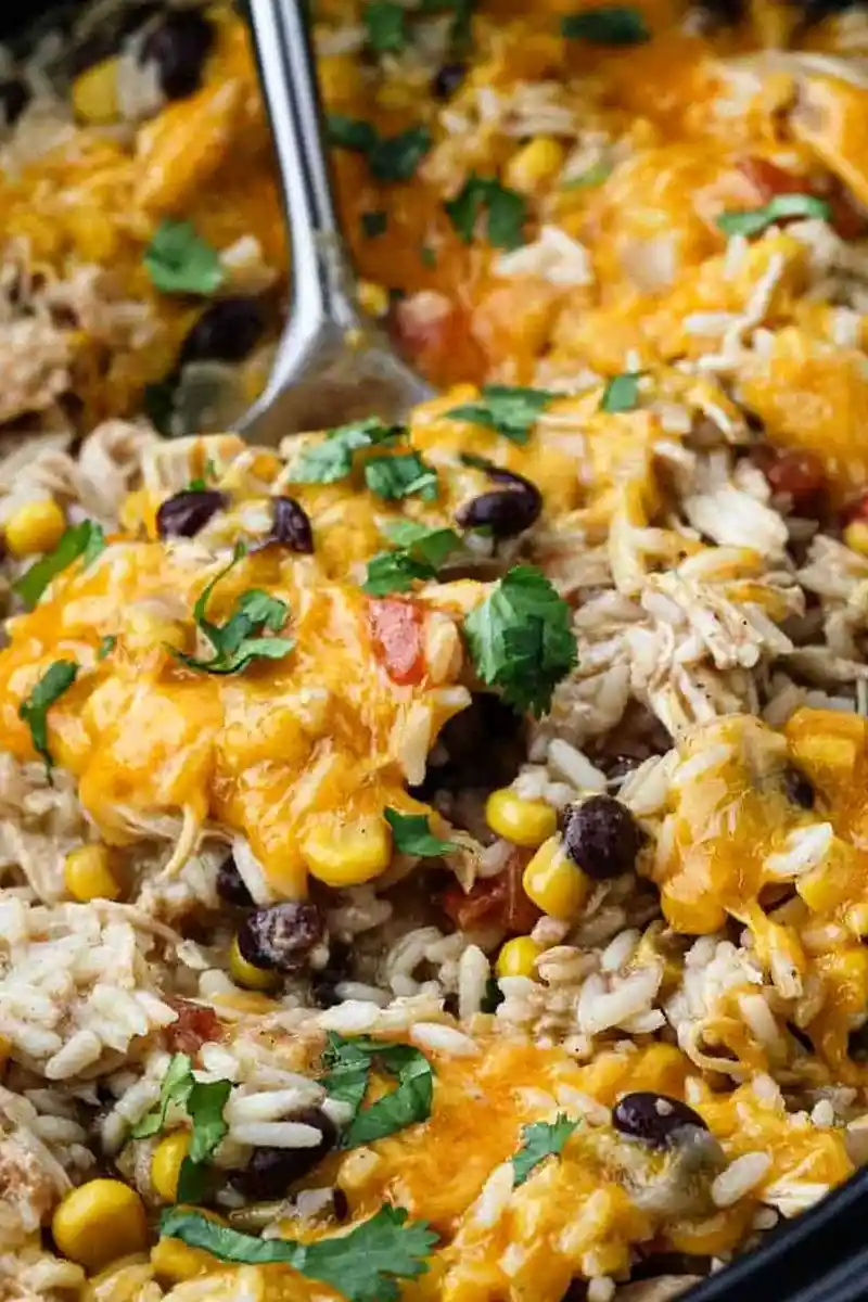 Southwest Crock Pot Chicken and Rice 3 Recipe image