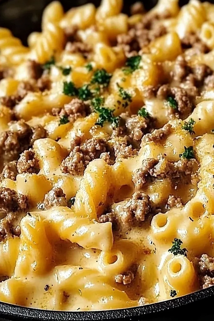Creamy Stovetop Ground Beef Pasta 3 Recipe image
