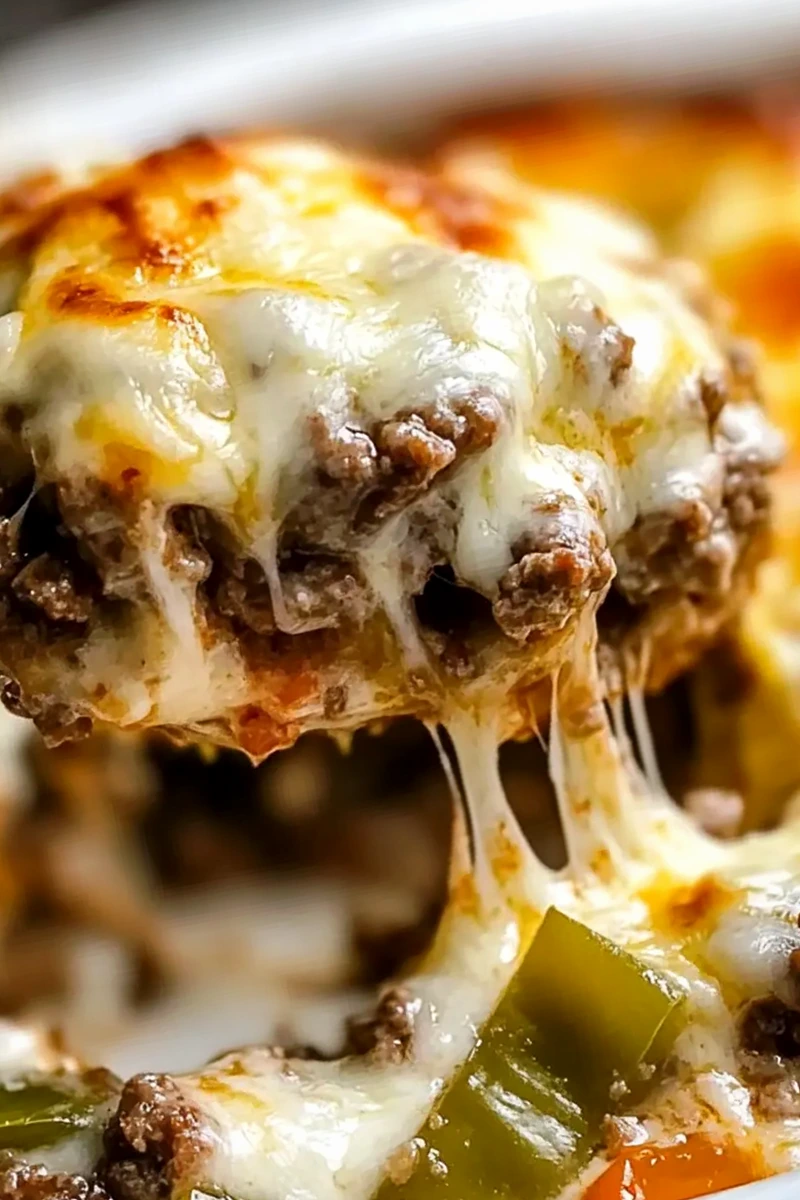Easy Philly Cheesesteak Casserole Recipe for Cheesy Comfort 3 Recipe image