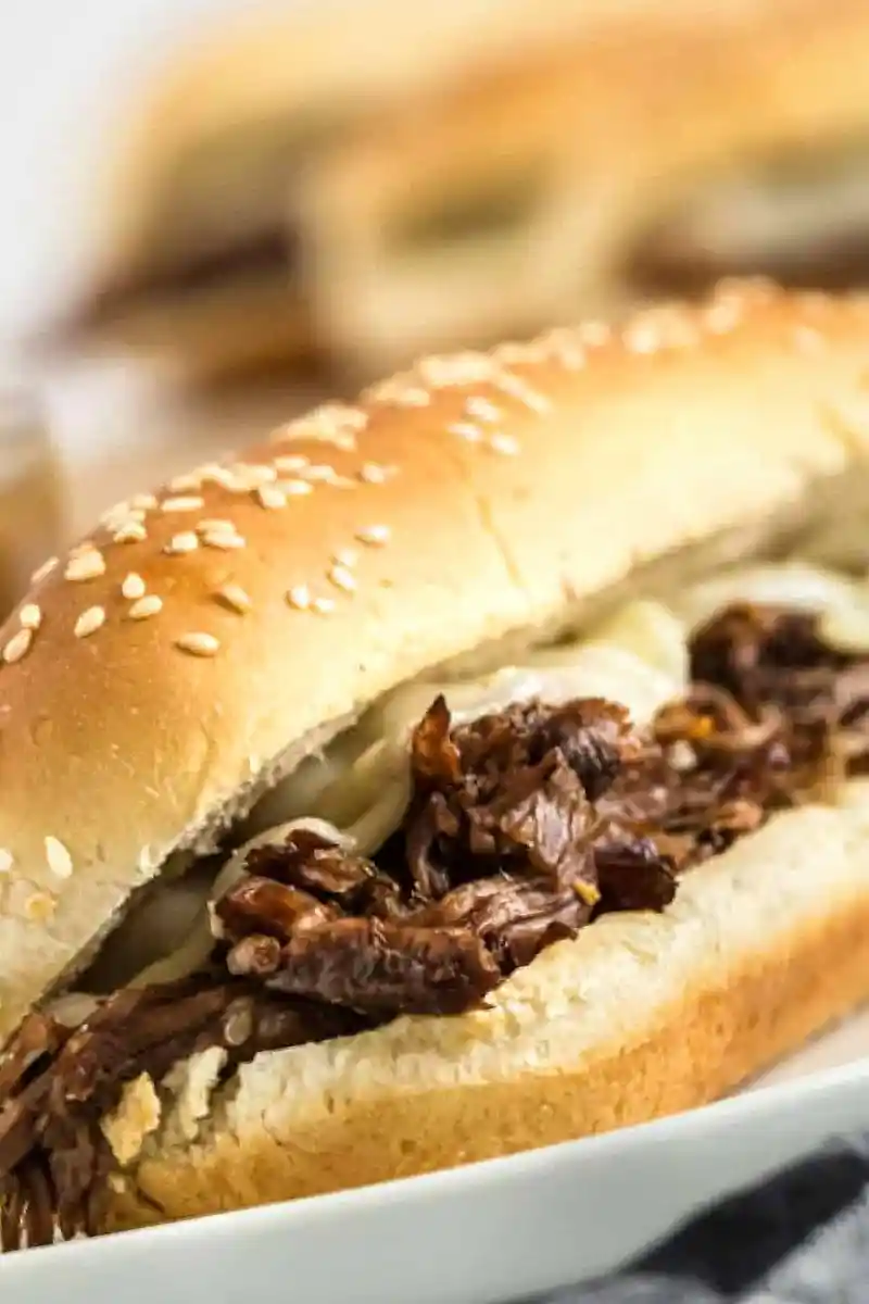 Savory Slow Cooker French Dip Sandwiches 3 Recipe image