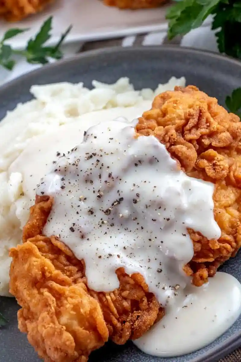 Crispy Chicken Fried Chicken with Savory Country Gravy 3 Recipe image