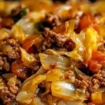 Savory Cabbage and Ground Beef Skillet 4 Savory Cabbage and Ground Beef Skillet