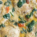 Creamy One Pan Tuscan Chicken Thighs 4 Creamy One Pan Tuscan Chicken Thighs