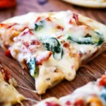 Tuscan Garlic Chicken Pita Pizzas 4 Tuscan Garlic Chicken Pita Pizzas