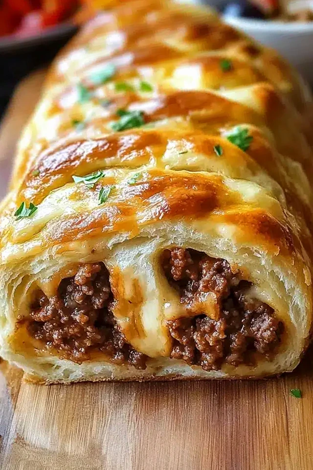 Savory Cheesy Ground Beef Roll-Up 3 Recipe image