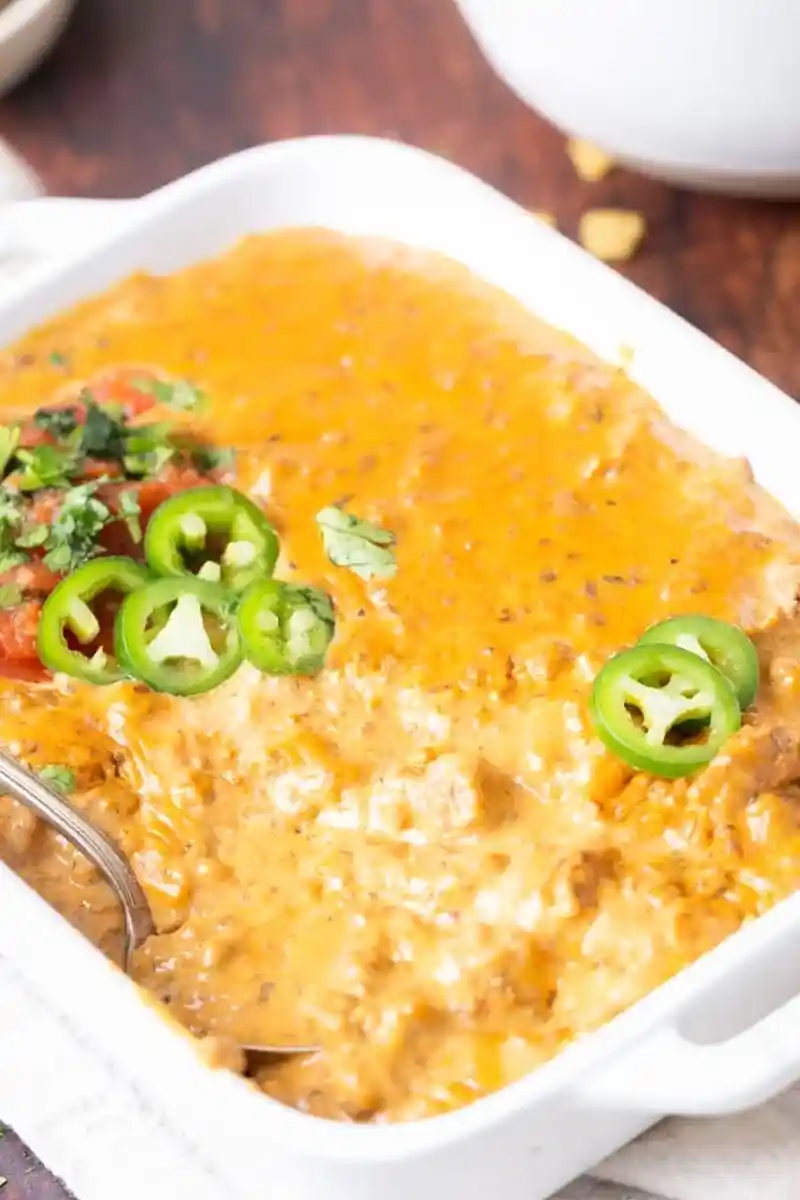 Creamy Ground Beef and Cheese Queso Dip 3 Recipe image