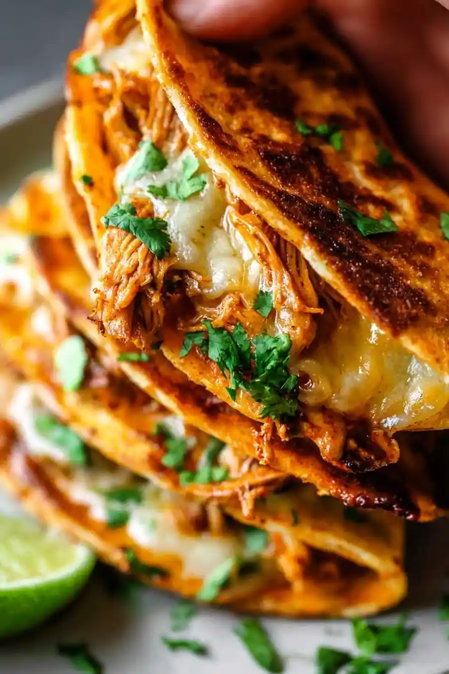 Crispy Chicken Birria Tacos from Scratch 3 Recipe image