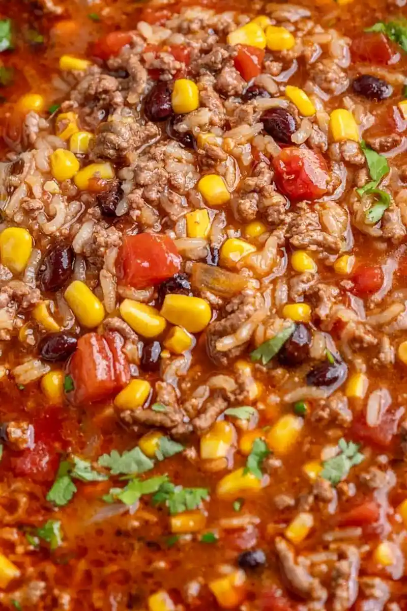 Hearty Mexican Beef and Rice Soup 3 Recipe image