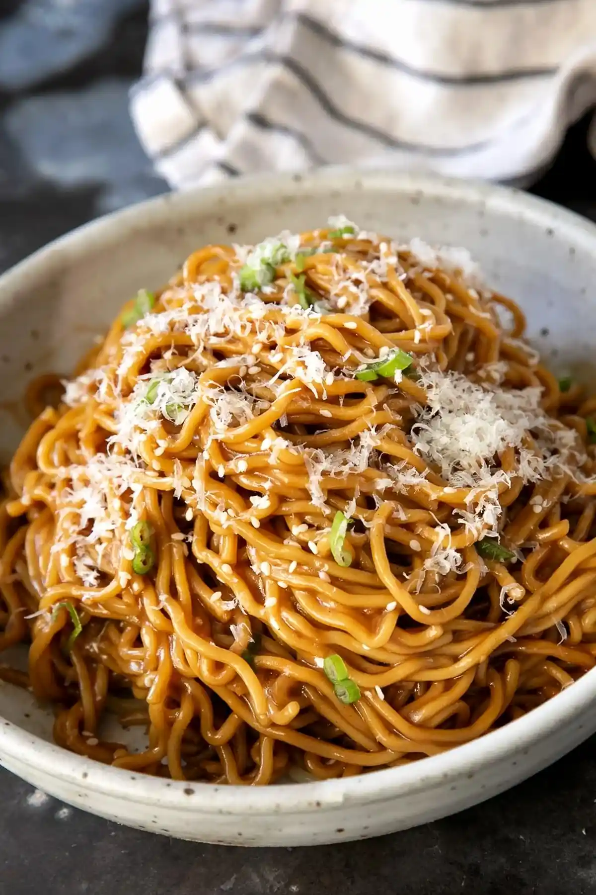Savory Asian Garlic Noodles 3 Recipe image