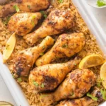 One-Pan Baked Chicken Legs and Rice 4 One-Pan Baked Chicken Legs and Rice