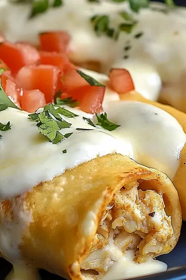 Crispy Baked Cream Cheese Chicken Taquitos 3 Recipe image