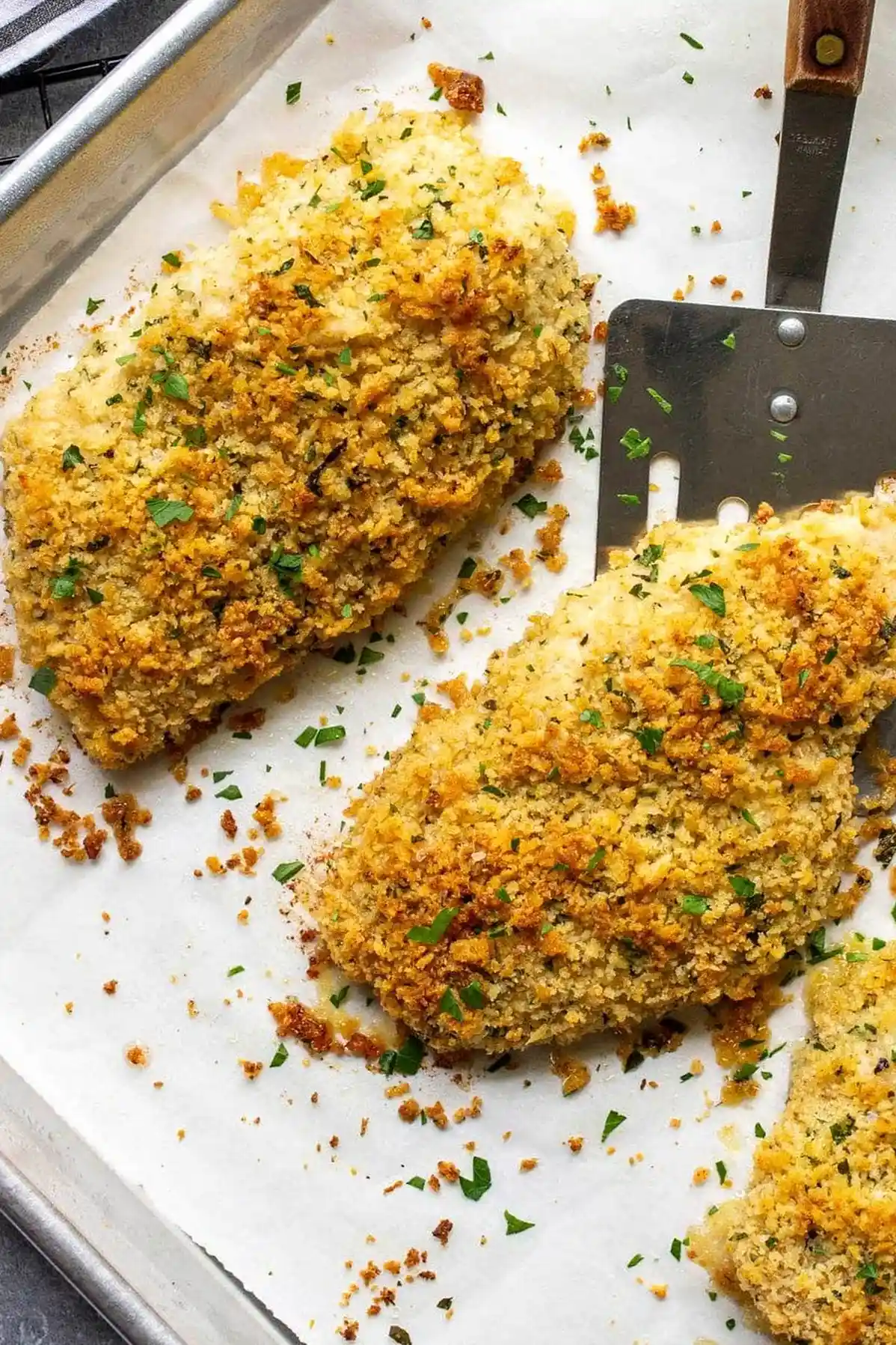 Crispy Baked Parmesan Crusted Chicken 3 Recipe image
