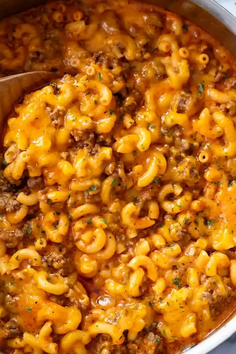 Homemade Beefaroni with Creamy Cheese Sauce 3 Recipe image