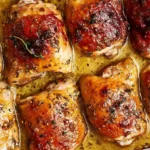Herbed Honey Mustard Roasted Chicken Thighs 4 Herbed Honey Mustard Roasted Chicken Thighs