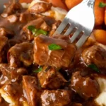 Tender Crock Pot Beef Tips with Savory Gravy 4 Tender Crock Pot Beef Tips with Savory Gravy