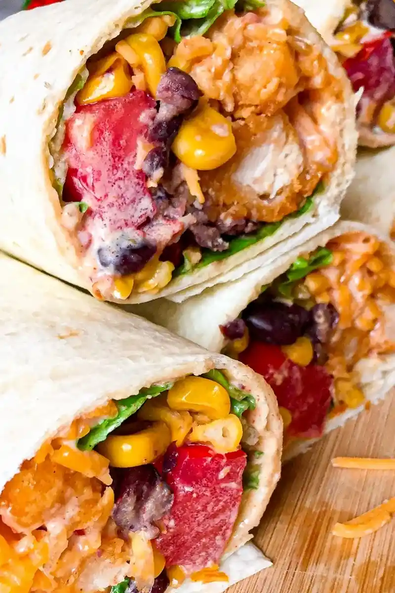 Southwest Chicken Wrap 3 Recipe image