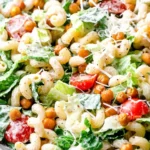 Creamy Vegan Caesar Pasta Salad 4 Creamy Vegan Caesar Pasta Salad