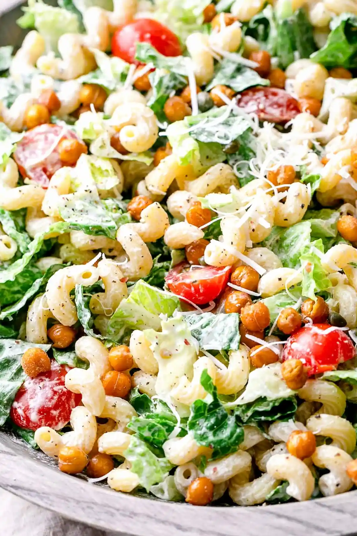 Creamy Vegan Caesar Pasta Salad 3 Recipe image