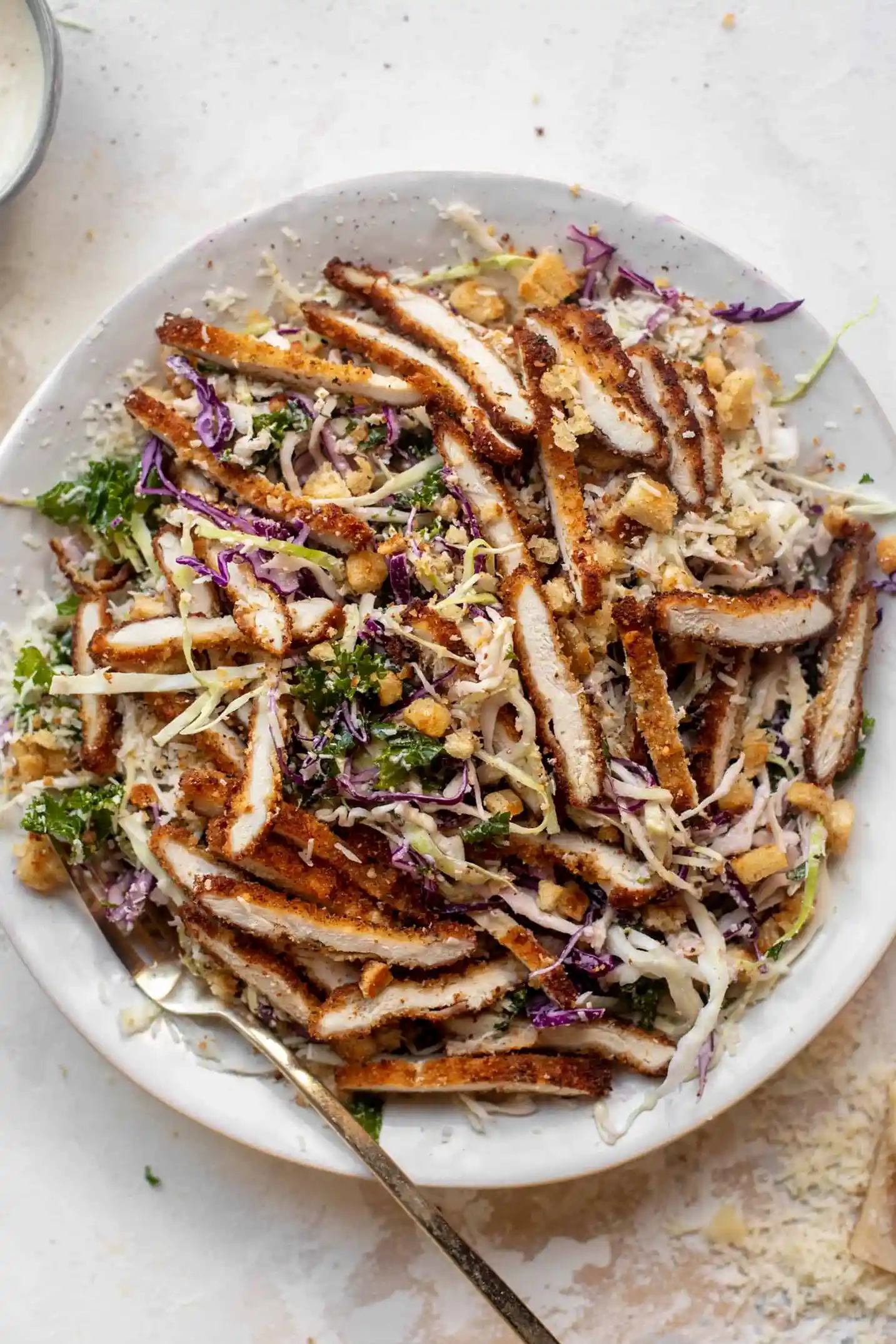 Crispy Chicken Caesar Slaw 3 Recipe image