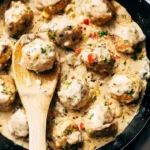 Cajun Chicken Meatballs in Tasty Cream Sauce 4 Cajun Chicken Meatballs in Tasty Cream Sauce