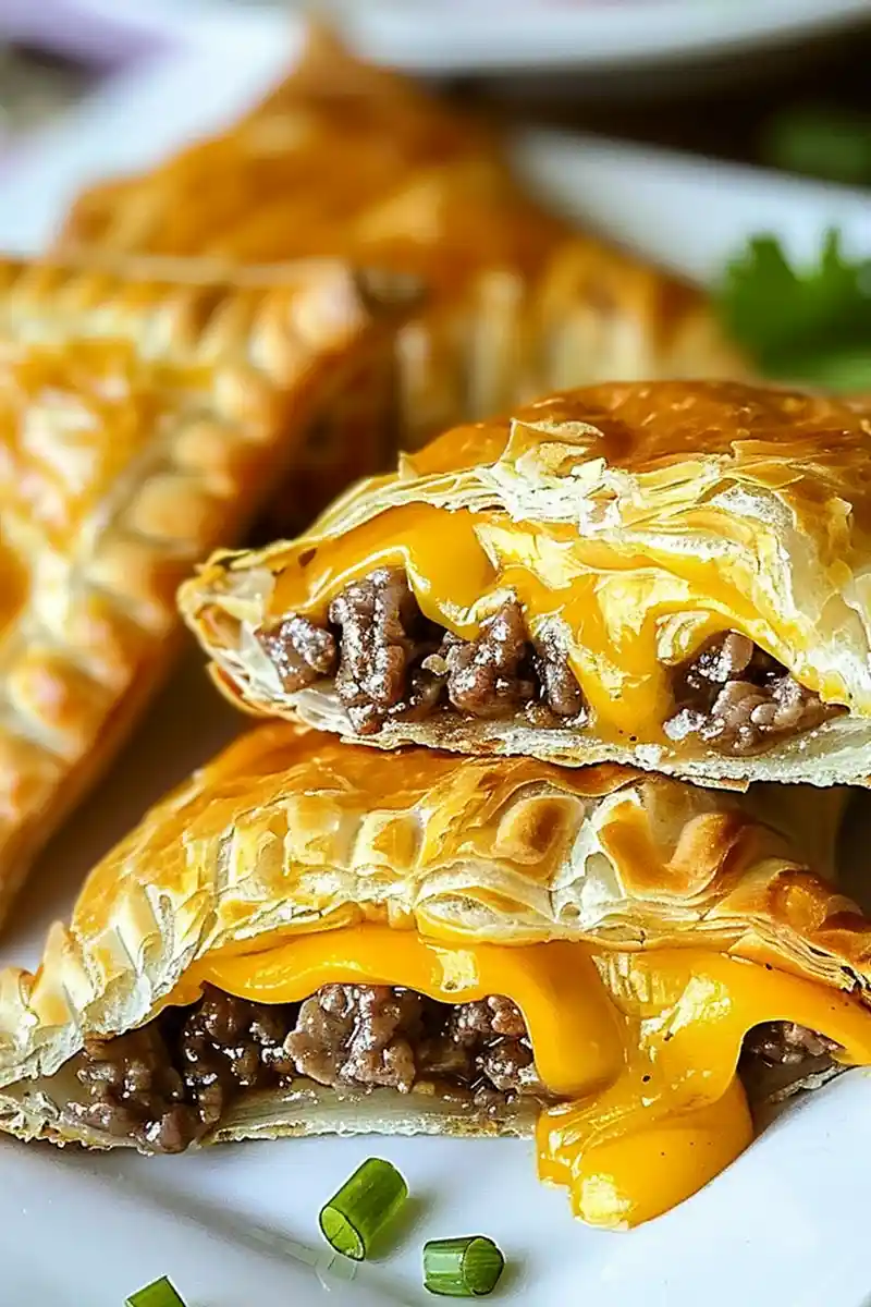 Easy Homemade Cheeseburger Pockets 3 Recipe image