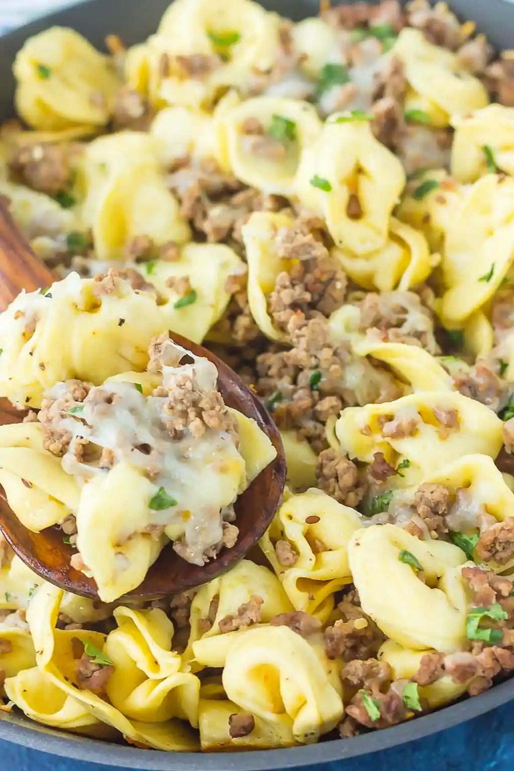 Cheesy Beef Tortellini Skillet 3 Recipe image