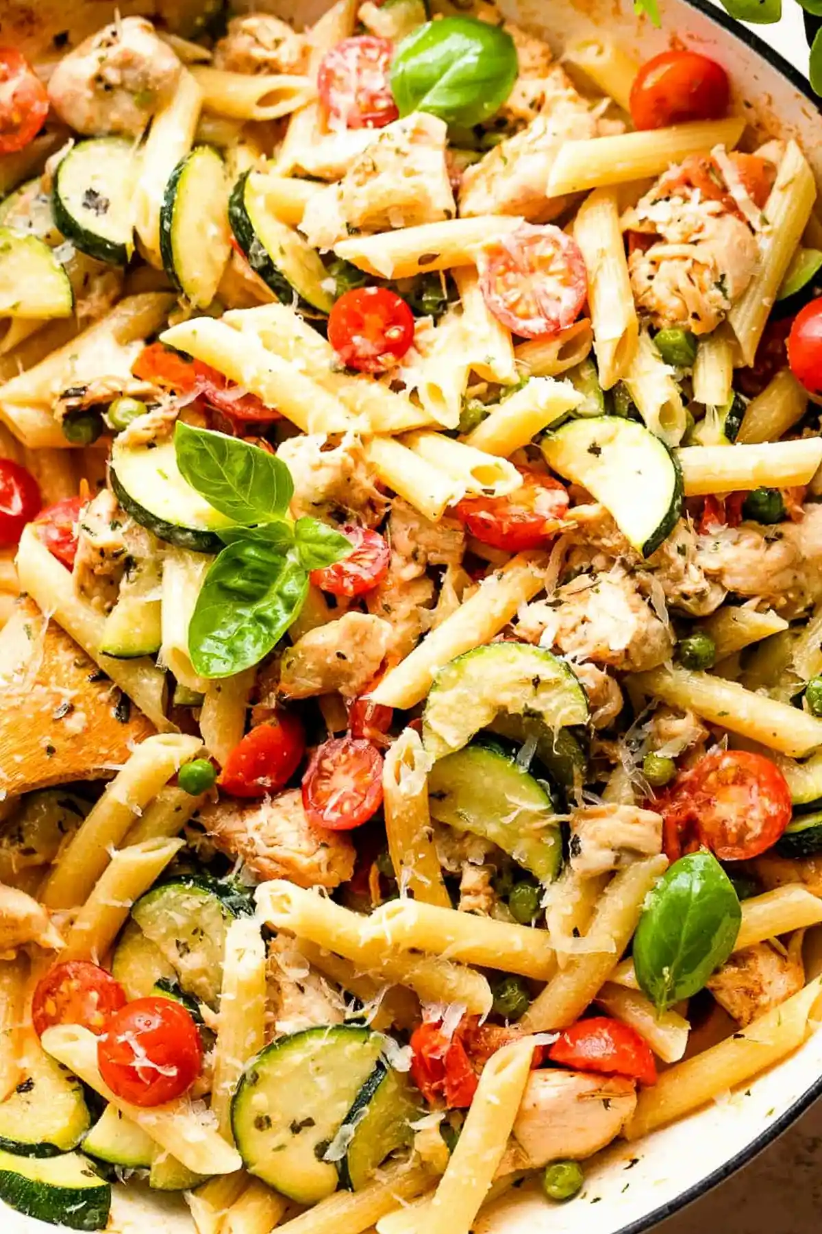 Creamy Chicken and Vegetable Pasta Primavera 3 Recipe image