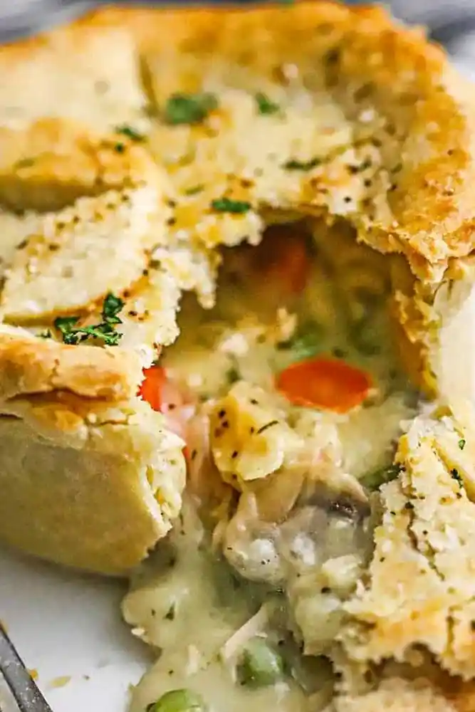 Homemade Double Crust Chicken Pot Pie 3 Recipe image