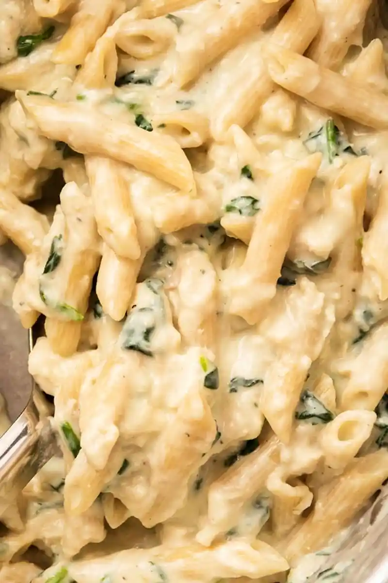 30 Minute Creamy Chicken Spinach Pasta 3 Recipe image